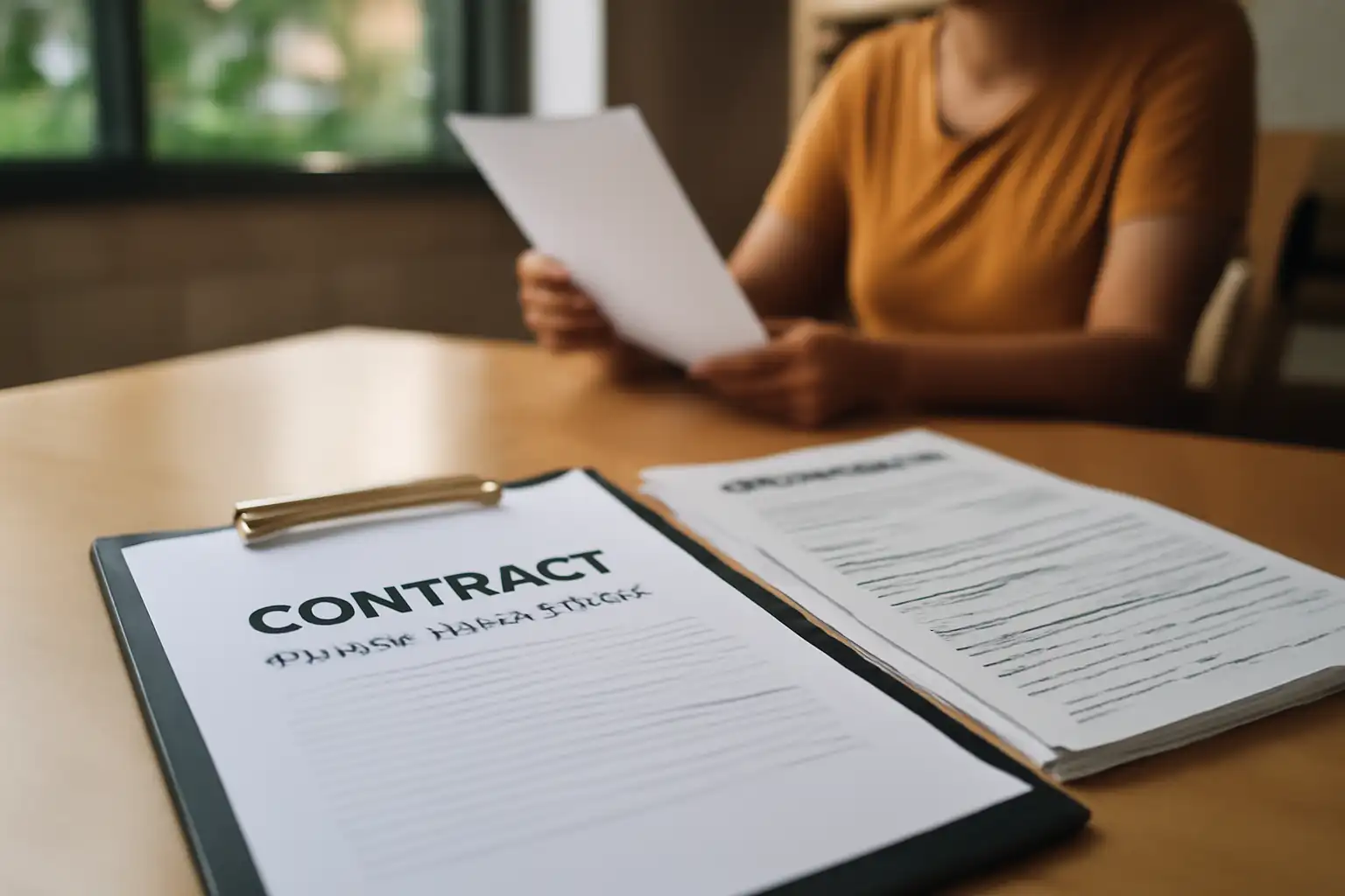 マレーシアの家庭でヘルパーと雇用主がリビングで話し合っている様子